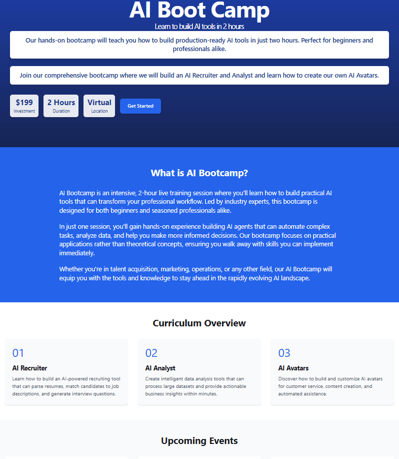 AI BootCamp for Recruiters